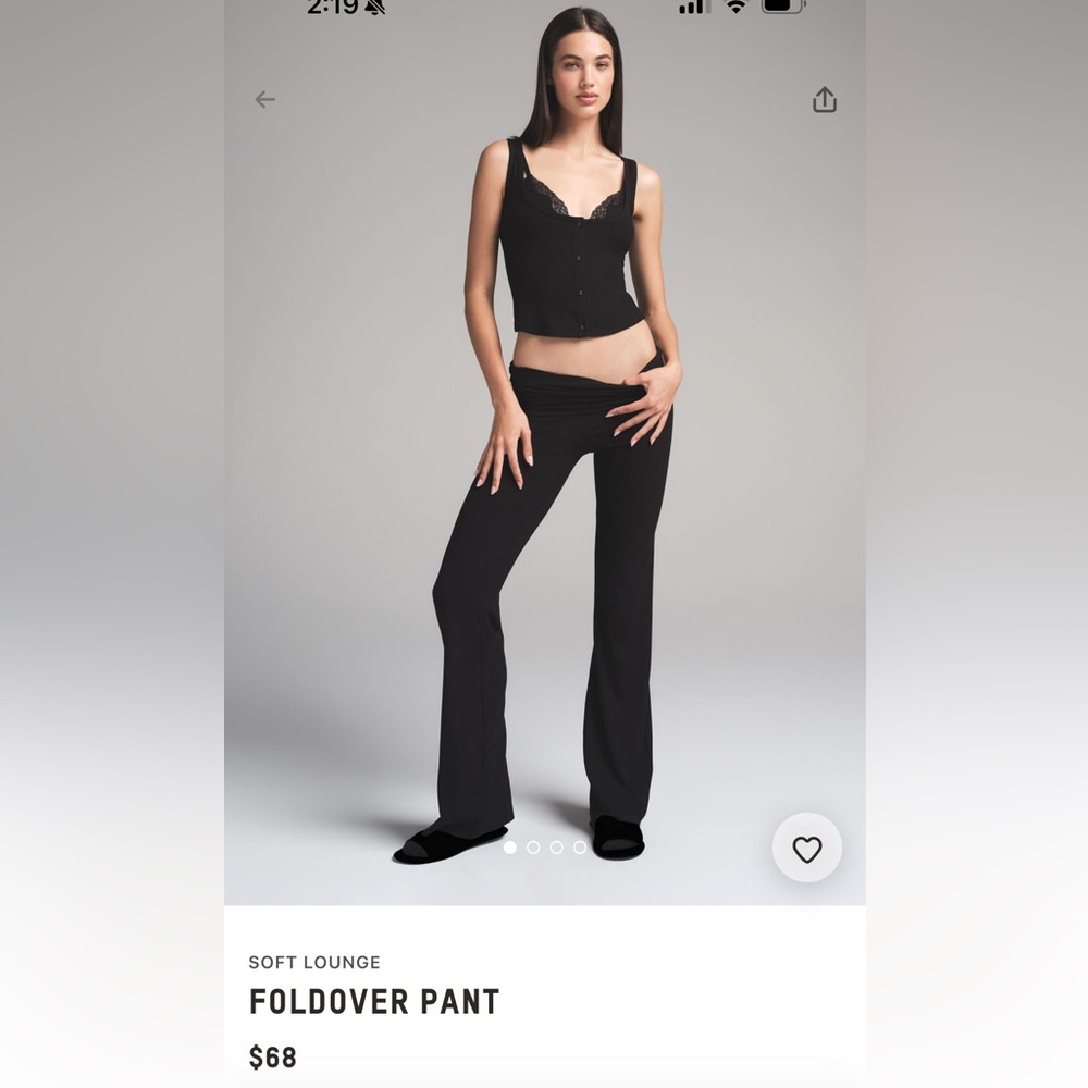 Skims Soft Lounge Foldover Pant